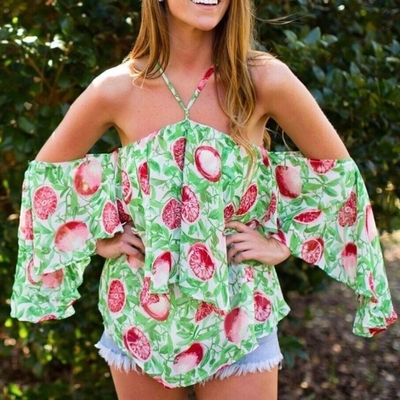 Judith March Tops - Judith March Fruit Print Top